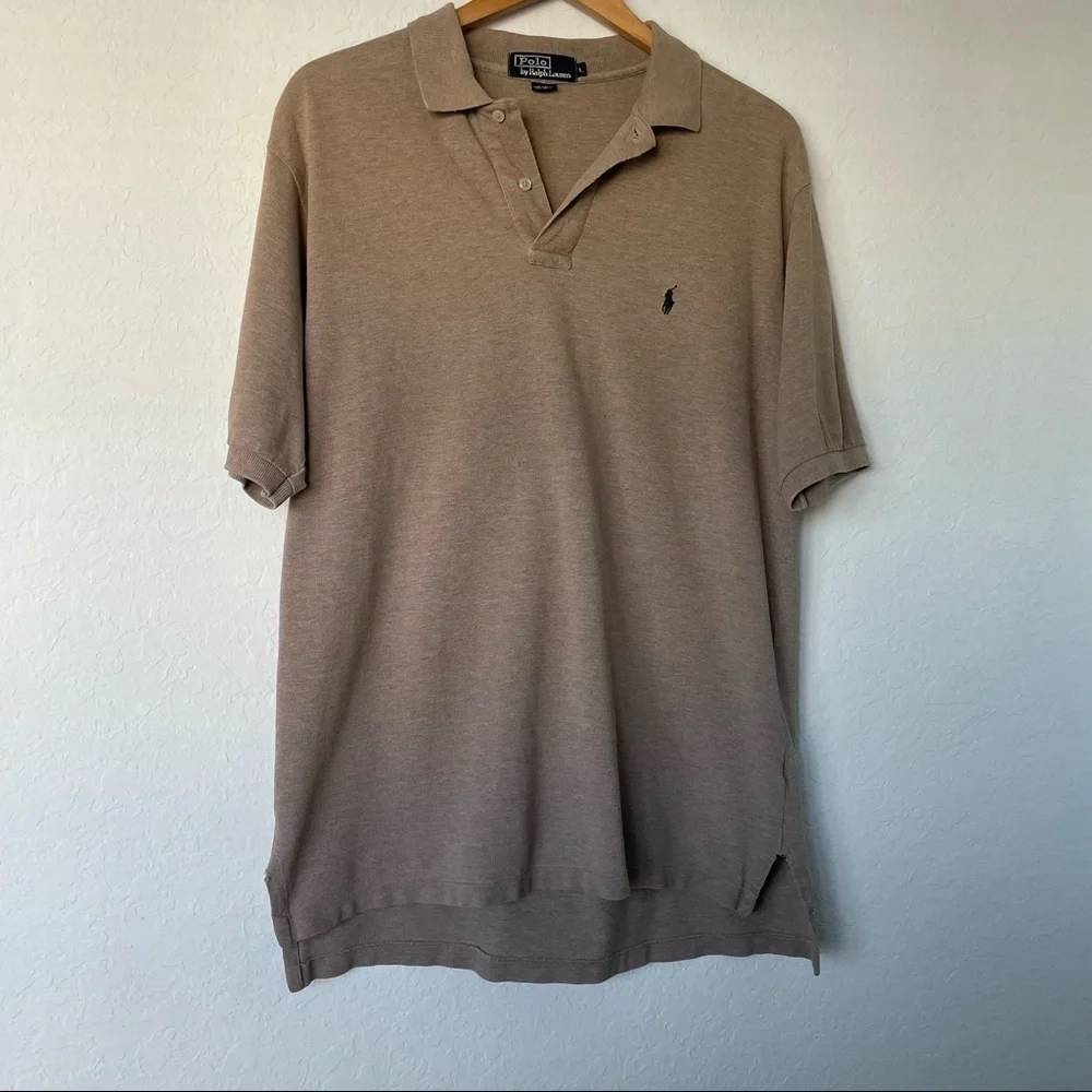 Polo Ralph Lauren Brown‎ Men’s Polo Classic Fit Shirt Button Down Size Large